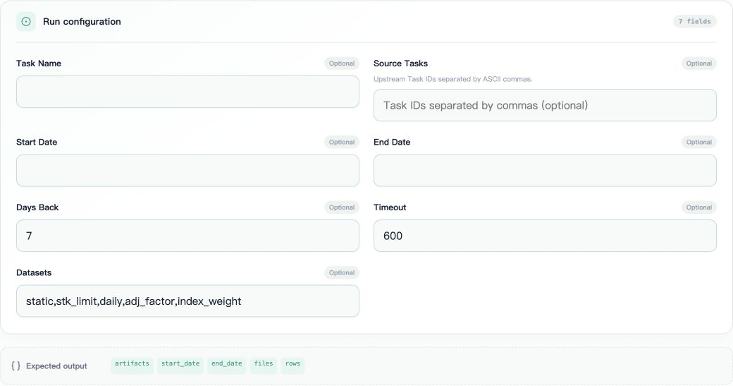Tushare download submission form